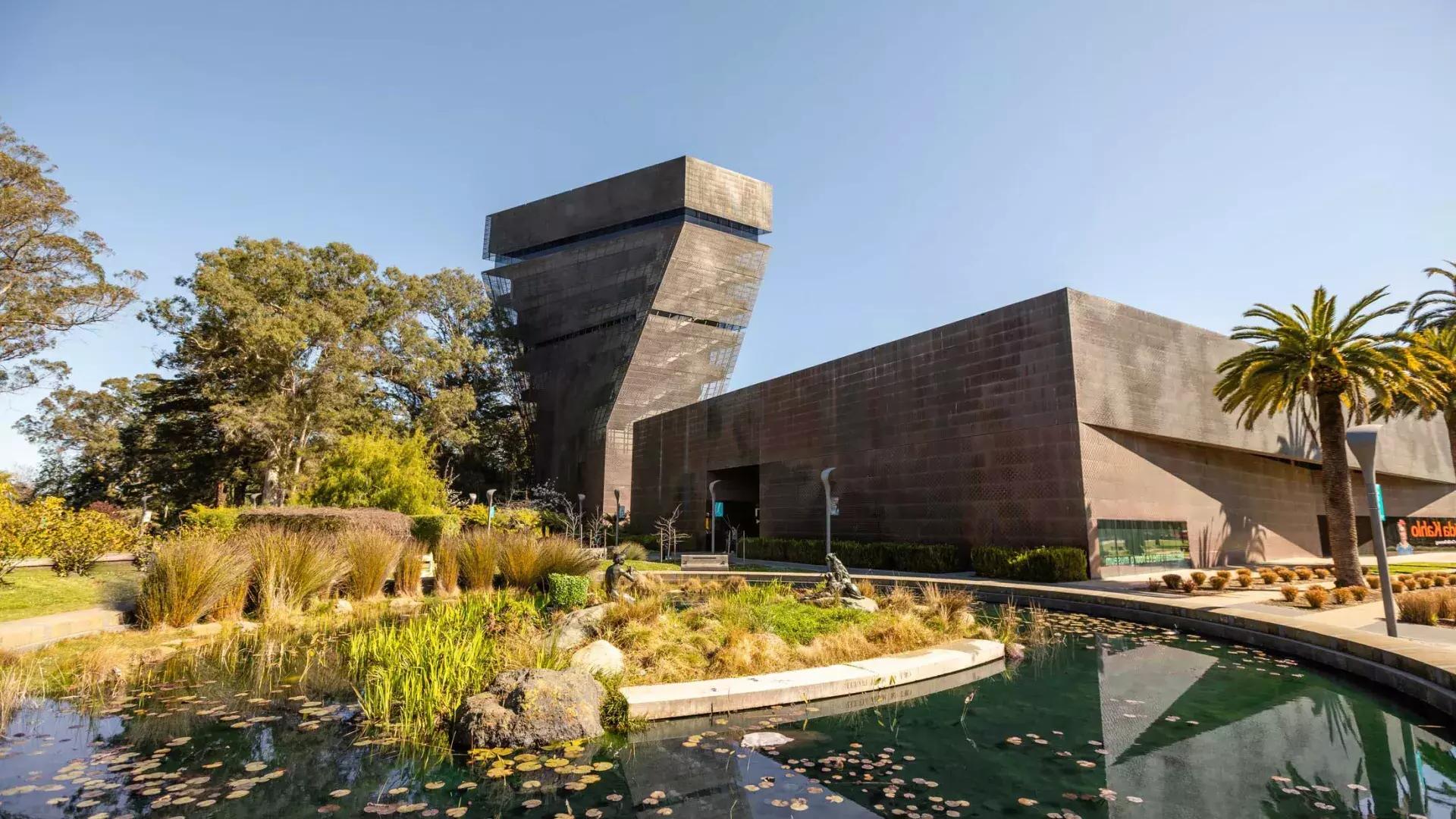 현대적인각진드영博物馆의외관. 贝博体彩app，캘리포니아.